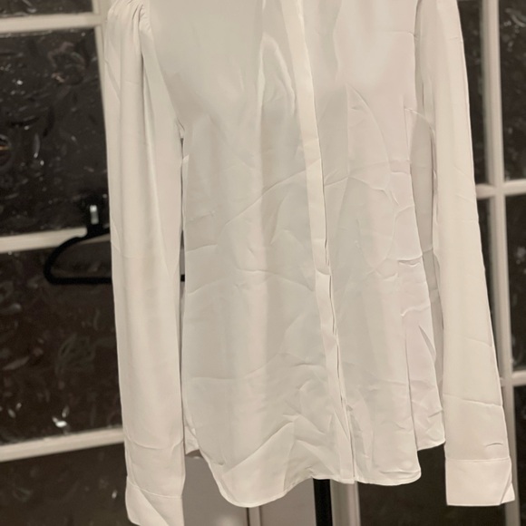 Express White Ruffled Blouse - Picture 8 of 9